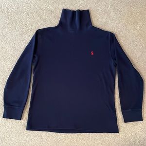 Used Navy Blue Ralph Lauren Boys Turtleneck size Large (14/16)